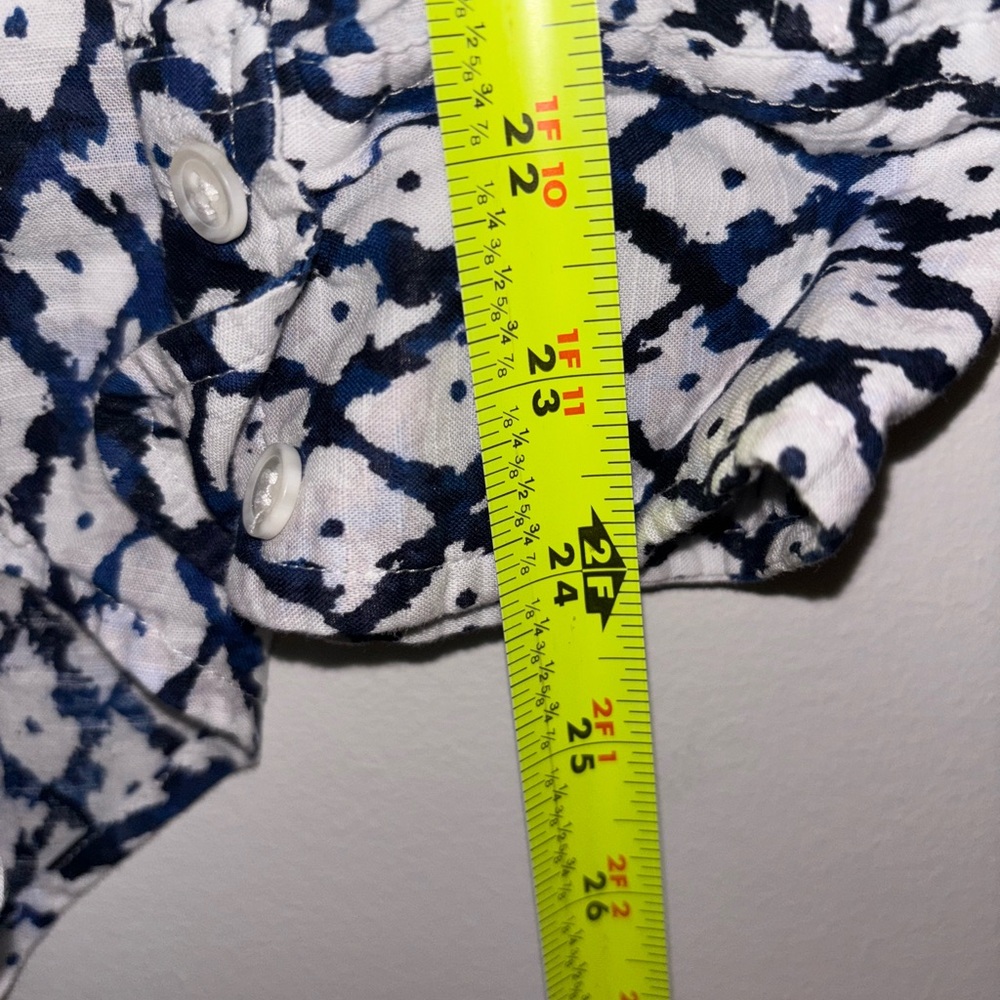 Lane Bryant Long-Sleeve Button-Down Soft Shirt in Shibori Diamond Size 18/20 - Picture 10 of 10